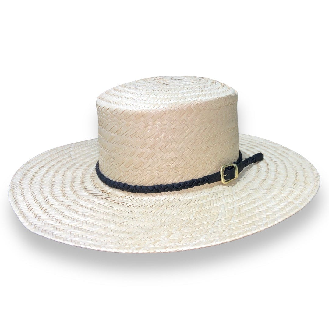 Paris straw hat with braided band